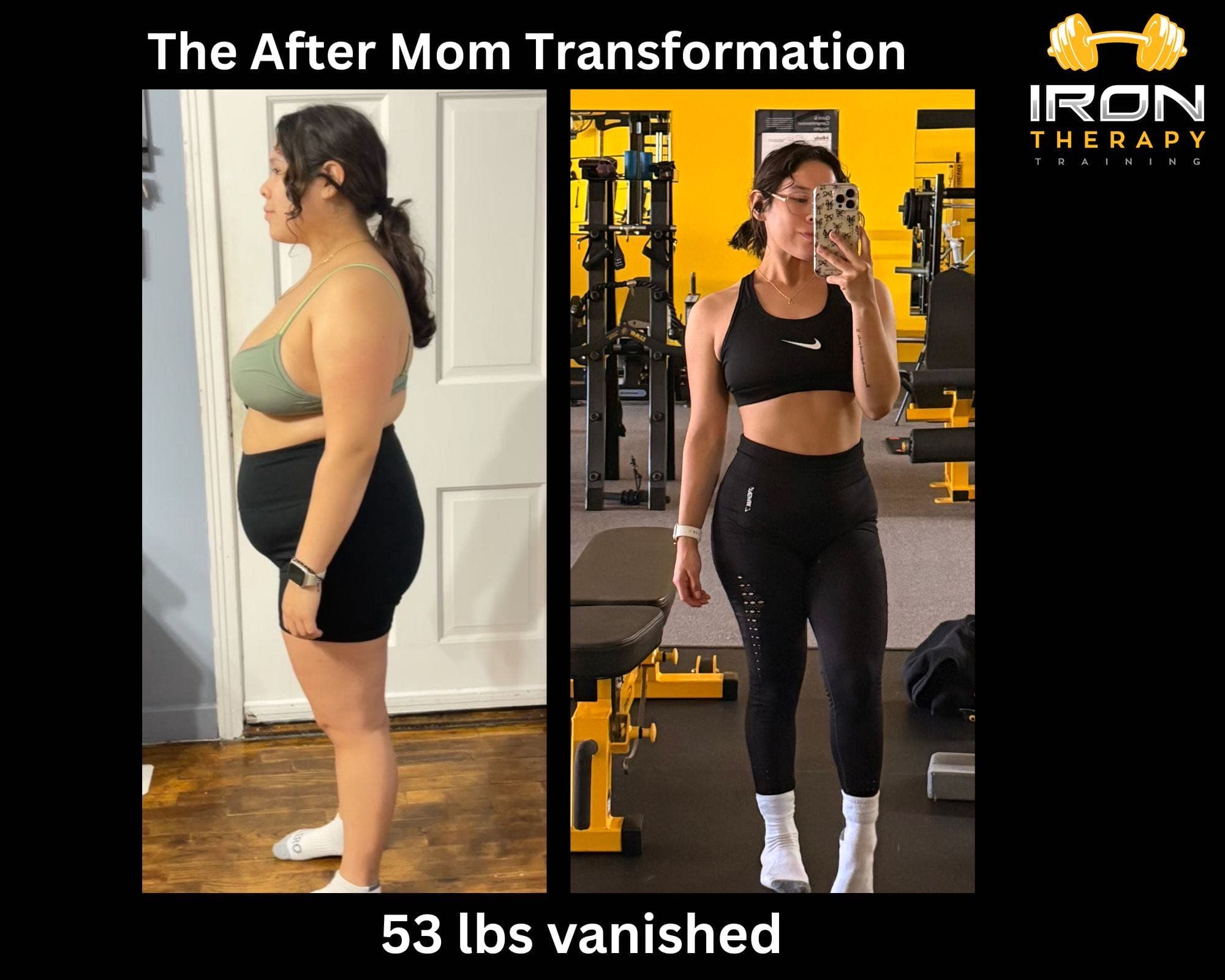 Jazmin Castellanos before and after, 53 lbs lost after becoming a mom